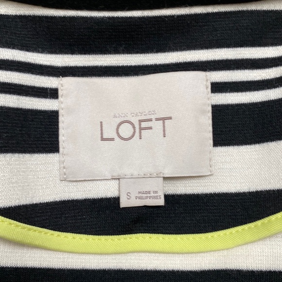 Loft Striped Scuba Brazer ๐ Black White & Lime - Picture 13 of 14